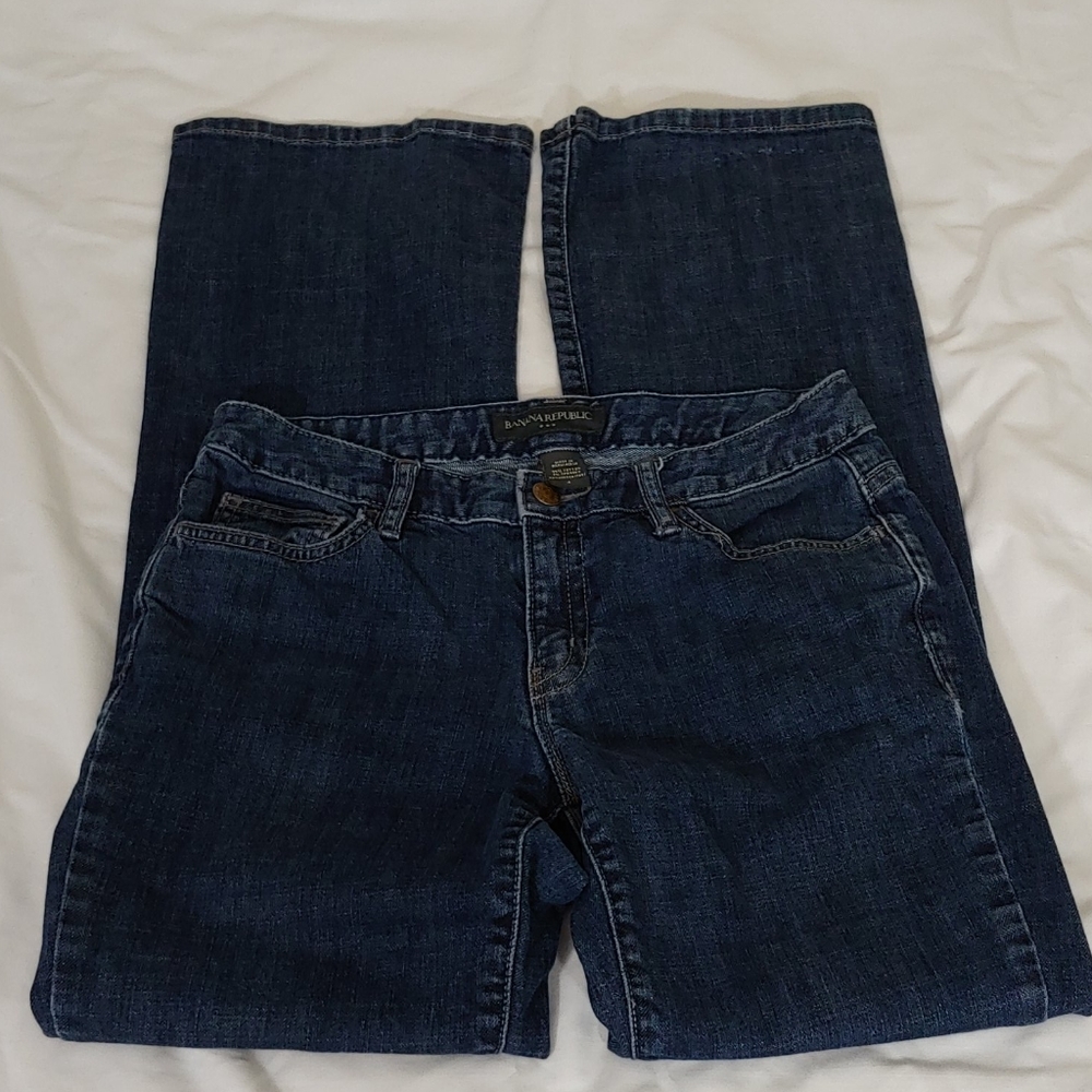 Banana Republic Blue Jeans Straight Leg Size 4